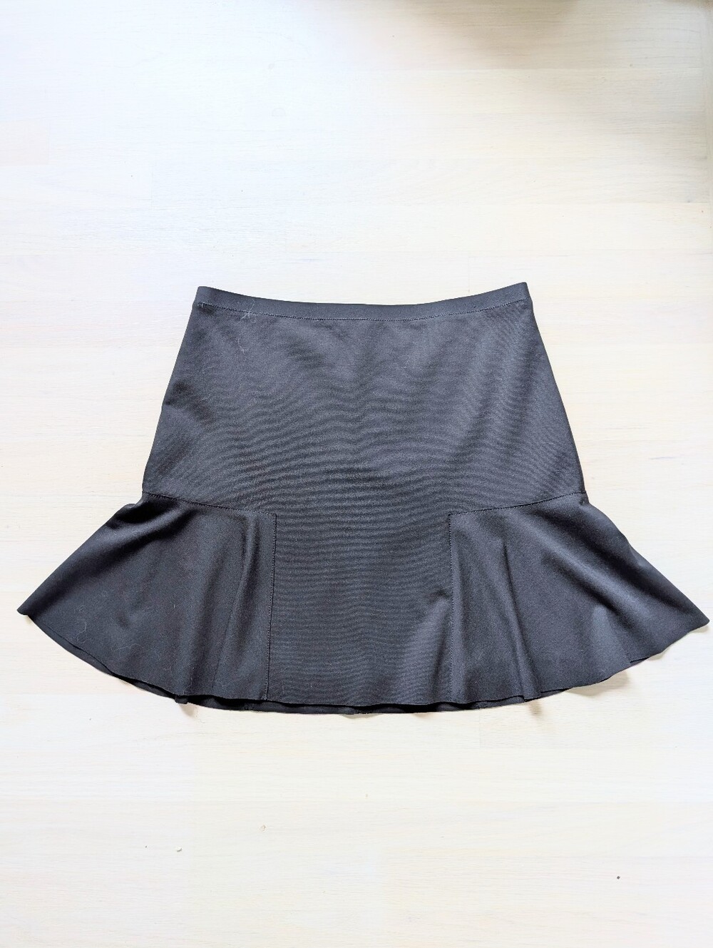 Tahari black fit and flare skirt